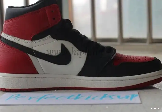 GOD IN THE ONLY PK AIR BEST BRED THE RETAIL LEATHER TOE JORDAN 1 MARKET VERSION CORRECT 0503